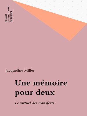 cover image of Une mémoire pour deux